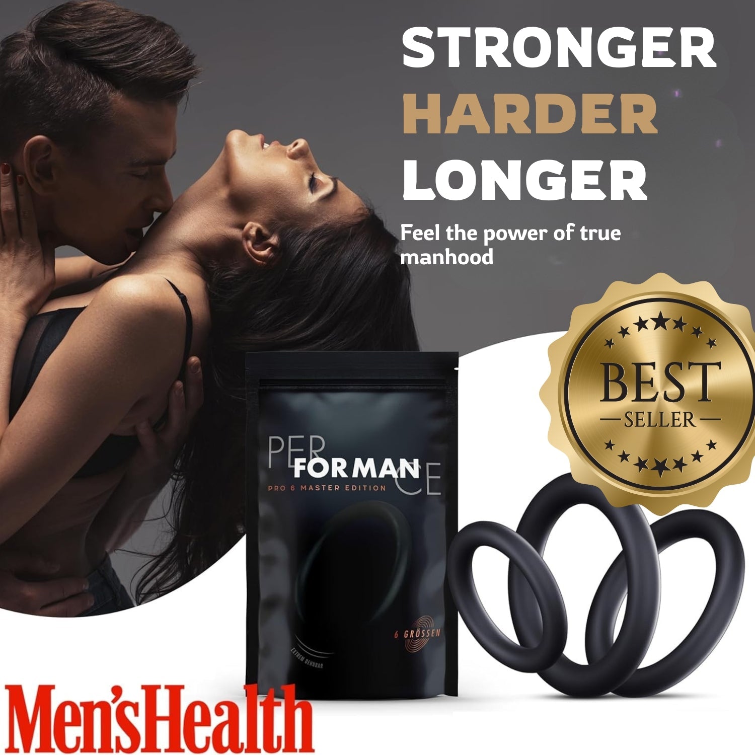 Penis Ring Set - For Stronger Longer & Harder Sex Love Blanket Penis Ring Set - For Stronger Longer & Harder Sex Love Blanket