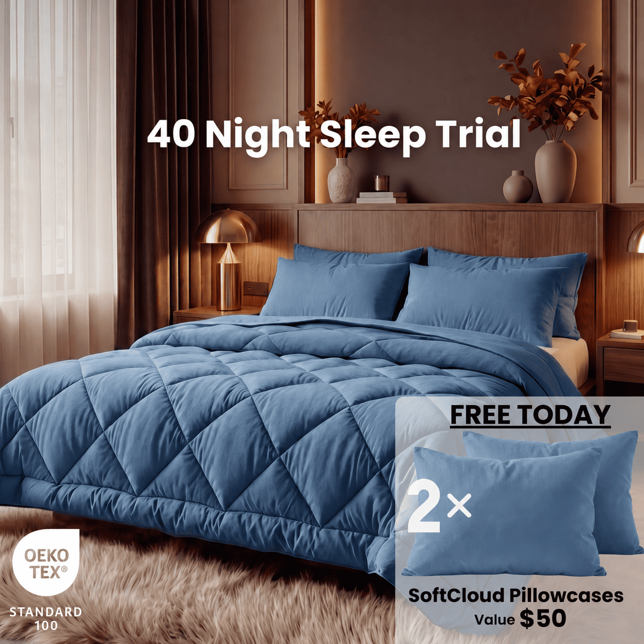 EasySleep® Duvet Set - Quick-drying 2-in-1 duvet that eliminates the need for bedding.