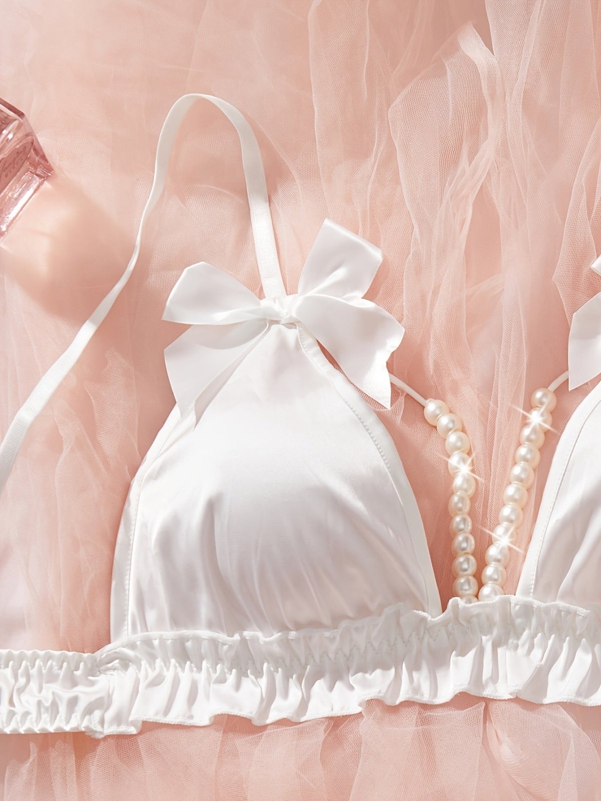 Fashionable Beaded Strap Lingerie Set - Loveblanket